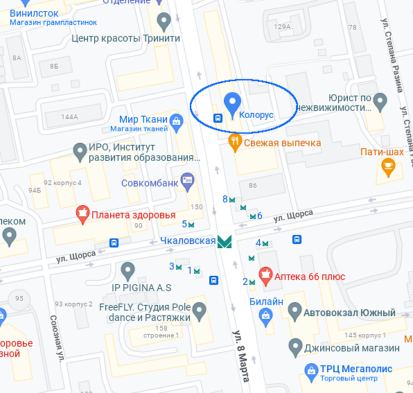 «Колорус» на карте